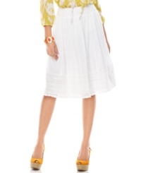 Everyone needs a perfect cotton summer skirt and this Charter Club petite crochet border a-line skirt is the perfect choice! Everyone needs a perfect cotton summer skirt and this Charter Club petite crochet border a-line skirt is the perfect choice!