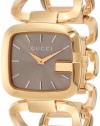 Gucci Women's YA125408 G-Gucci Brown Sun-Brushed Dial Stainless Steel Watch