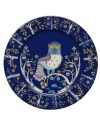 Work some magic at the table with Taika dinner plates from Iittala. Modern blue porcelain illustrated with a folksy nature scene promises memorable entertaining and effortless everyday meals.