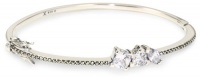 Judith Jack Geometrics Cubic Zirconia Stones Sterling Silver and Marcasite Bangle Bracelet