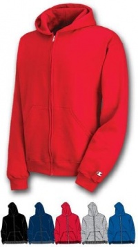 Champion Double Dry® Action Fleece Full-Zip Kids Hoodie S890-V-S-Light Steel Champion Double Dry® Action Fleece Full-Zip Kids Hoodie S890-V-S-Light Steel