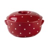 Spode Baking Days Red Round Covered Deep Dish Bake and Serve Casserole
