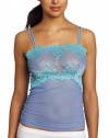 Wacoal Women's Embrace Lace Cami Shirt, Provence/Capri, Medium