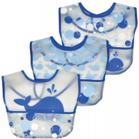green sprouts 3 Count Waterproof Pocket Bib, Whales, 6-12 Months green sprouts 3 Count Waterproof Pocket Bib, Whales, 6-12 Months