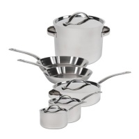Gordon Ramsay by Royal Doulton Stainless-Steel 10-Piece Cookware Set Gordon Ramsay by Royal Doulton Stainless-Steel 10-Piece Cookware Set