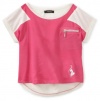 Baby Phat - Kids Girls 7-16 Color Block Tee, Pink, Large