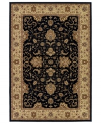 Evoking classing Persian patternwork in a cream, gold and ebony ground, the Tamena area rug from Couristan offers intricate beauty for your floors. Woven of heat-set Courton™ polypropylene, a synthetic fiber that's meticulously crafted for durability. Evoking classing Persian patternwork in a cream, gold and ebony ground, the Tamena area rug from Couristan offers intricate beauty for your floors. Woven of heat-set Courton™ polypropylene, a synthetic fiber that's meticulously crafted for durability.