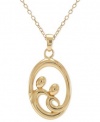 Giani Bernini 24k Gold over Sterling Silver Necklace, Mother and Child Pendant