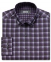 Have your style in check? Pattern your look after polished professionals with this dress shirt from Kenneth Cole Reaction.