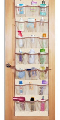DAZZ 42-Pocket Over-the-Door Organizer, Natural Canvas DAZZ 42-Pocket Over-the-Door Organizer, Natural Canvas
