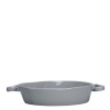 Vietri Lastra Gray Handled Round Baker 11 in