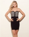GUESS Vixen Strapless Dress, JET BLACK MULTI (2)
