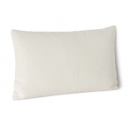 Inspired by textural luxury of women's ready-to-wear, this HUGO BOSS decorative pillow in a rich combination of brown leather and canvas creates a singular statement of modern elegance.