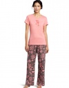 Hue Sleepwear Women's Rhine Drinks Short Sleeve Pajama Set