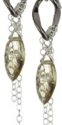 Rachel Burklund Indian Essence Sterling Silver Single Drop Earrings