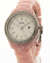 Fossil Women's ES2688 Pink Plastic Watch