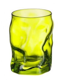 Bormioli Rocco Sorgente Water Glass, Lime Green, Set of 6