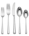 Lightly hammered handles of the finest quality stainless steel make Imperial Caviar place settings well suited for every day and entertaining. A slender silhouette and angled tip complete the look with the chic brilliance of Marchesa by Lenox flatware.