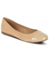 Capped in cuteness. American Rag's Petra flats are smooth with a contrasting cap toe that's a little larger than most.