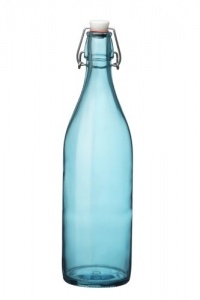 Bormioli Rocco Giara Bottle Set of 6, Sky Blue Bormioli Rocco Giara Bottle Set of 6, Sky Blue