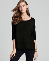 They won't know what hit them as you make your exit in this simple scoop neck top that wows in back with bold cutout details for the perfect reveal. They won't know what hit them as you make your exit in this simple scoop neck top that wows in back with bold cutout details for the perfect reveal.