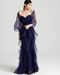Badgley Mischka Gown - Organza Strapless Gown Badgley Mischka Gown - Organza Strapless Gown