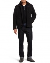 Perry Ellis Men's Tall Microfiber Open Bottom Jacket