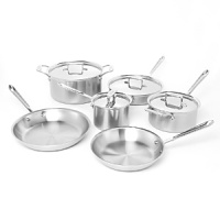 All-Clad Bloomingdale's Brushed d5 10 Piece Cookware Set