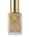 Flawless with true staying power. With Double Wear Stay-in-Place Makeup SPF 10, the flawless look you see in the morning is the look you keep all day. This worry-free, long-wearing makeup stays fresh, looks natural through heat, humidity, nonstop activity. Won't change color, smudge or come off on clothes. Smooth it on once and don't think twice about it. 1 oz. 