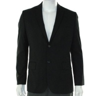 Calvin Klein Men's Notch Lapel Double Breasted Jacket,Black,Large Calvin Klein Men's Notch Lapel Double Breasted Jacket,Black,Large