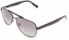 BOSS by Hugo Boss B0542PS Polarized Aviator Sunglasses,Matte Black,60 mm