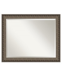 Give formal settings European flair with the champagne-colored Barcelona wall mirror. Elaborate carved vines and the iconic fleur-de-lis evoke the architectural splendor and rich artistry of one of Spain's most enchanting cities. Give formal settings European flair with the champagne-colored Barcelona wall mirror. Elaborate carved vines and the iconic fleur-de-lis evoke the architectural splendor and rich artistry of one of Spain's most enchanting cities.