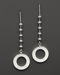 Elegant boule earrings, rendered in gleaming sterling silver.