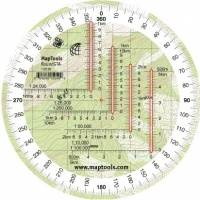 Map Tools Round Military UTM/MGRS Grid Reader & Protractor Map Tools Round Military UTM/MGRS Grid Reader & Protractor