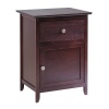 Winsome Wood Night Stand/ Accent Table with Drawer and Cabinet for Storage