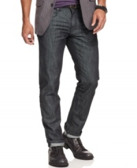 Slim down your denim style with these modern jeans from Marc Ecko Cut & Sew. Slim down your denim style with these modern jeans from Marc Ecko Cut & Sew.
