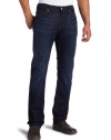 7 For All Mankind Men's Slimmy Slim Straight Leg Jean in Los Angeles Dark, Los Angeles Dark, 34