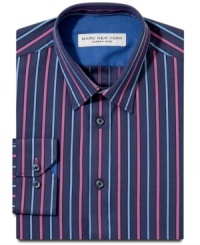 Bring the life back to your work week. This striped shirt from Marc New York was made to revive your style. Bring the life back to your work week. This striped shirt from Marc New York was made to revive your style.