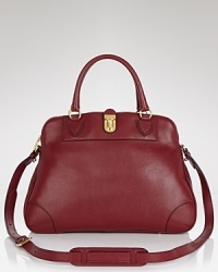 This soft leather satchel from Marc Jacobs is a style resolution worth keeping. It features a ladylike shape and hardware, adding polish to a cool girl's purse portfolio. This soft leather satchel from Marc Jacobs is a style resolution worth keeping. It features a ladylike shape and hardware, adding polish to a cool girl's purse portfolio.