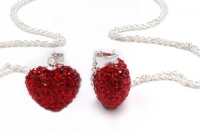 Authentic Ruby Color Heart Shape Crystals Pendant. Now At Our Lowest Price Ever but Only for a Limited Time! (Chain Not Included) Authentic Ruby Color Heart Shape Crystals Pendant. Now At Our Lowest Price Ever but Only for a Limited Time! (Chain Not Included)