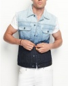 GUESS Dip-Dyed Denim Vest