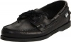 Sebago Men's Docksides Boat Shoe,Black Leather,10.5 M US