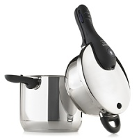 Healthier meals are quick and easy with this set. Pressure cookers seal in nutrients and cut down on cooking time. Includes: 6.5-quart and 3-quart pressure cookers with universal lid. Healthier meals are quick and easy with this set. Pressure cookers seal in nutrients and cut down on cooking time. Includes: 6.5-quart and 3-quart pressure cookers with universal lid.