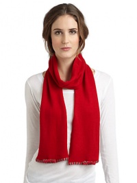 THE LOOKWoven striped trim with bow accentTHE MEASUREMENT7½W X 68LTHE MATERIALPolyester/nylon/wool/angora/cashmereCARE & ORIGINDry cleanImported THE LOOKWoven striped trim with bow accentTHE MEASUREMENT7½W X 68LTHE MATERIALPolyester/nylon/wool/angora/cashmereCARE & ORIGINDry cleanImported