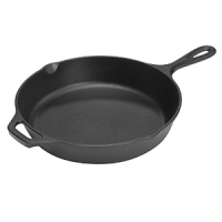 Constructed from durable cast iron and equipped with assist handles, the Lodge 12 skillet is a classic kitchen essential. Constructed from durable cast iron and equipped with assist handles, the Lodge 12 skillet is a classic kitchen essential.