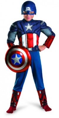 Avengers Captain America Muscle Light Up Costume Avengers Captain America Muscle Light Up Costume