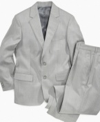 Stripes get special in this jacket and pant set from Nautica that will keep him comfortable and dapper no matter what the occasion. (Clearance)