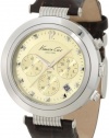 Kenneth Cole New York Men's KC1879 Classic Heritage Series Round Chronograph Classic Sub-Eye Chamnpagne Watch