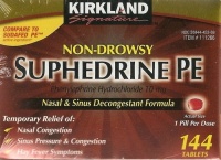 SUPHEDRINE PE 10mg (Phenylephrine Hydrochloride) Non-Drowsy 144 Tablets SUPHEDRINE PE 10mg (Phenylephrine Hydrochloride) Non-Drowsy 144 Tablets