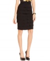 Take your style to the top tier with Alfani's petite pencil skirt-- it's a must-have for your wear-to-work wardrobe!